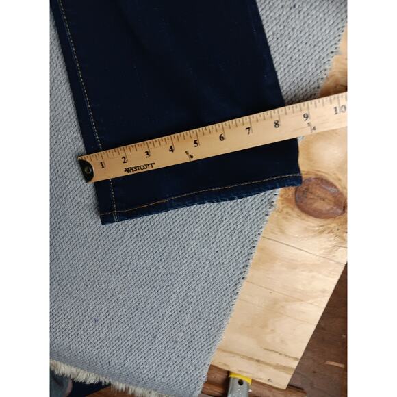 Lucky Brand by Gene Montesano Lola Boot Jeans Womens 12 32X29 Dark Wash USA Made - Picture 13 of 14